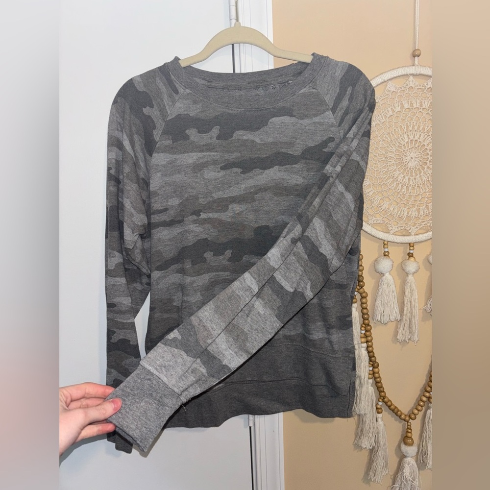 Camo Turnrows Sweater Pullover